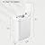 EKO Automatic Bathroom Trash Can with Lid, 2.6 Gallon Slim Touchless Garbage Can, Waterproof Motion Sensor Trash Bin for Bathroom, Office, Kitchen, White