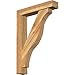 Ekena Millwork BKT0604X30X42FST05RWR Funston Block Rough Sawn Bracket w/Offset Brace, Western Red Cedar