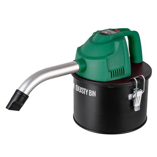 Dusty Bin DB21 Ash Vacuum Cleaner - Portable Handheld Ash Vac & Bagless Vacuum Cleaner for Log Burner Workshop Chimney or Outdoor BBQ HEPA Filtration System Corded Design 4L Capacity Cylinder
