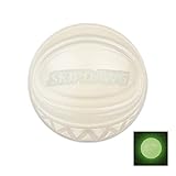 SKIPDAWG Neon Glow Ball, leuchtet im Dunklen, für Hunde, hochwertiger TPR-Kunststoff, mit Quietscher, sehr gut für Ballschleuder