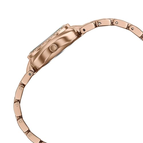 Image of Sonata Poze 8 Quartz Analog with White Dial IP Rose Gold Alloy Strap Watch for Women - SP80163WM01W