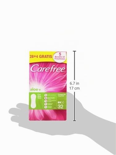 Carefree cotton feel normal Aloe Vera - 30 Pieces