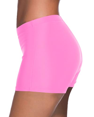 Image of Yonique Womens Swim Shorts Solid Tankini Bottoms Swimsuit Bottoms(Available in Plus)