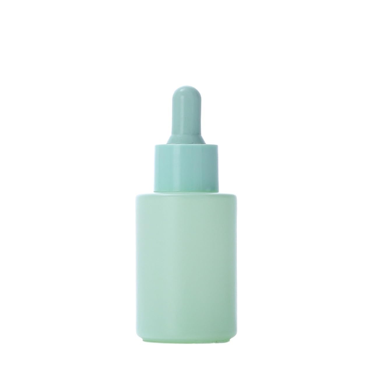 Gotero 5 uds botella cuentagotas de vidrio pequeñas botellas hombro plano Macarone contenedores suero aceite esencial esmerilado(Green)