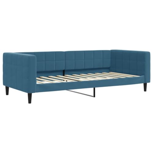VidaXL Sofá Cama Terciopelo Azul 90x200
