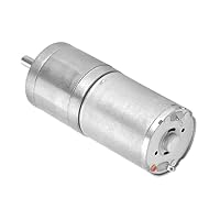 Getriebemotor,Akozon 1Stk. 25mm DC 12V 25GA-370 Metallgetriebemotor mit niedriger Drehzahl für elektronisches Schloss(12V 500RPM)