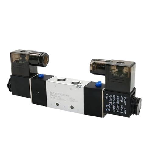 Électrovanne pneumatique 5 voies 2 positions à double commande pour arrêt automatique précis - 7