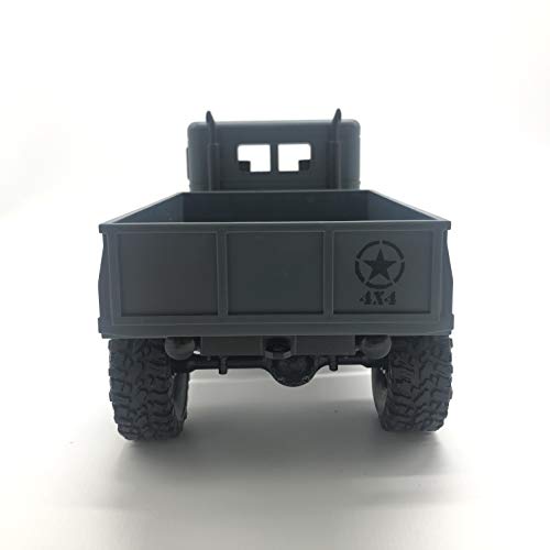 Gray 1/16 2.4G 4Wd Off-Road Rc Military Truck Rock Crawler Army Car (Model M35-A2) #TOP4