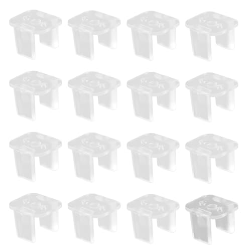 Fijación fácil para tiras LED flexibles con 100 clips de policarbonato de 6mm