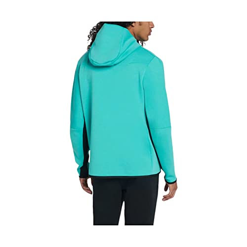 Men's Nike Sportswear Teal/Black Tech Fleece Full-Zip Hoodie - 2XL3