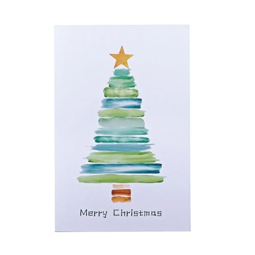 クリスマス カード グリーティングカード メッセージカード 年賀状 クリスマスツリー クリスマス飾り 雪だるま ポストカード 1種類 1枚セット