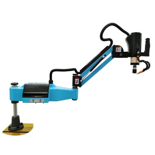 BEILOCKERY 220V Universal 360° Electric Tapping Machine, M3-M16 Tapping Threading Machine with Taps, 600W Drilling Milling Tapping Machine with Touch Screen and Protective Cover