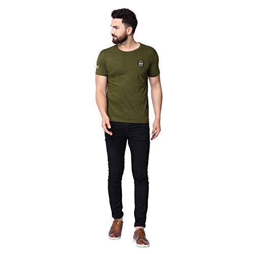 Image of London Hills T Shirt for Men Round Neck | Mens T-Shirts | Tshirt Shirts Men | Tshirt for Man | T Shirt for Mens | Cotton Blend Solid Half Sleeve Regular Fit Casual Tee