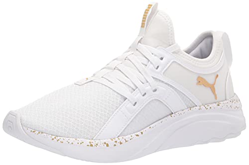 PUMA Women's Softride Sophia Running Shoe, White Team Gold, 7