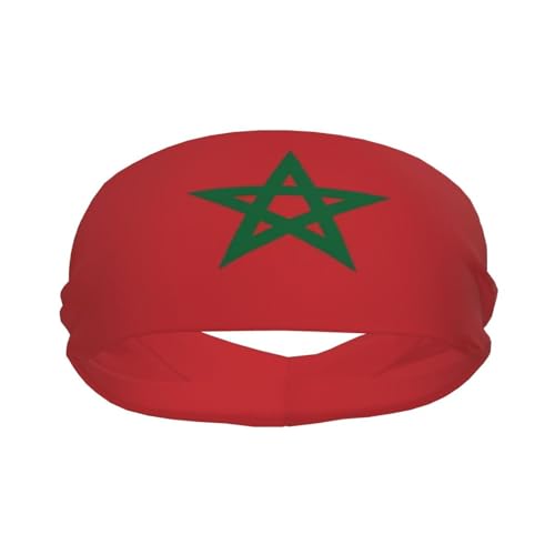Image of Cute Flag Headbands Women Men Flag Sweatband Sports Headband for Running, Cycling, Yoga Gym, Working Out