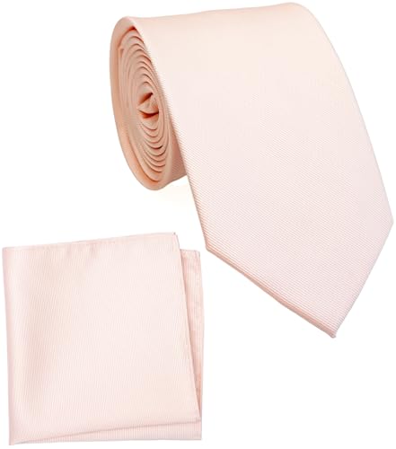 Image of Classic Tie and Pocket Square Set for Men, 3.2-Inch Standard Width