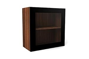 GODREJ INTERIO Meraki Wall Unit with Glass Door (Matte Finish, Brown)