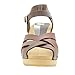 Bjork Women's Ulla Wooden Leather Clog Sandals (EU-37, Brown)