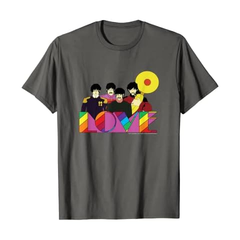 The Beatles - Yellow Sub Group Love Rainbow T-Shirt Cover