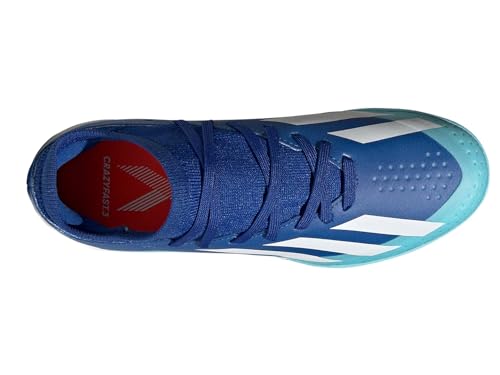 adidas Soccer X Crazylight.3 Indoor (Little Kid/Big Kid) Bright Royal/White/Solar Red 11 Little Kid M2