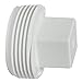 Canplas 193052S PVC DWV C/O Plug MPT, 2-Inch, White