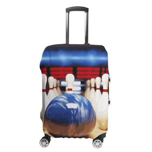 Bowling Printed Luggage Cover Protector, Fits 18-32 Inch Luggage