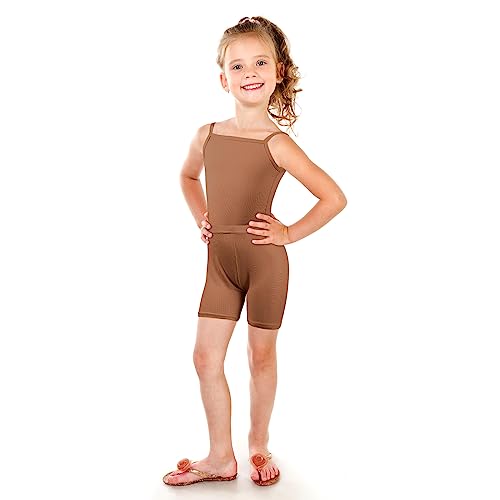 Image of Hercicy 8 Packs Toddler Tank Tops Girls and Dance Shorts Toddler Sleeveless Strap Crop Gymnastics Yoga Shorts for Ballet