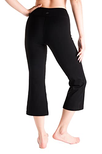 Yogipace Women's 20"/22"/24" Cropped Kick Flare Yoga Pants with Pockets Capri Length Slim Fit Lounge Pant2