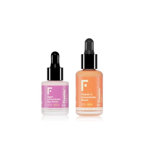 Freshly Cosmetics Pack Sérum facial Vitamin C y Sérum contorno...