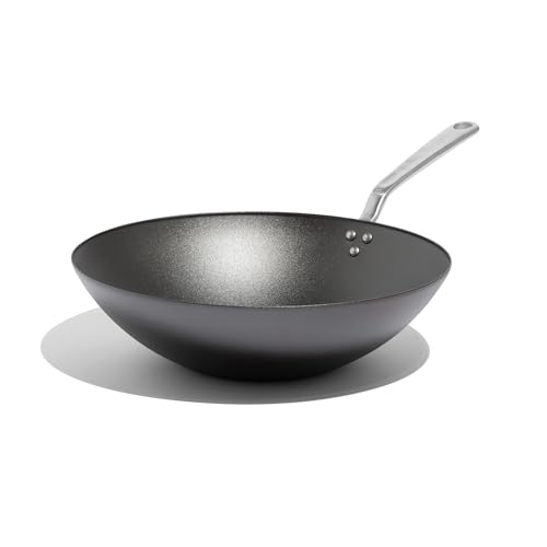 Made In Cookware - 13" Seasoned Carbon Steel Wok - (Like Cast Iro...