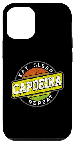 Eat Sleep Capoeira ���s�[�g �_���X �A�N���o�b�g �i���Z �X�}�z�P�[�X iPhone 12/12 Pro �p