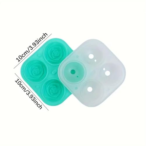 Molde para cubos de hielo multifuncional color verde miniatura 2