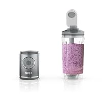 Ninja Blast Max, Portable Blender + Twist & Go, Personal Smoothie, Blend, Ice Crush, 3 Programs, Cordless, 22 oz removable Vessel, Dishwasher Safe, Leakproof, Silver, BC251SL