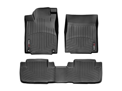 WeatherTech Custom Fit FloorLiners for Honda CR-V - 1st & 2nd Row (447371-444022), Black