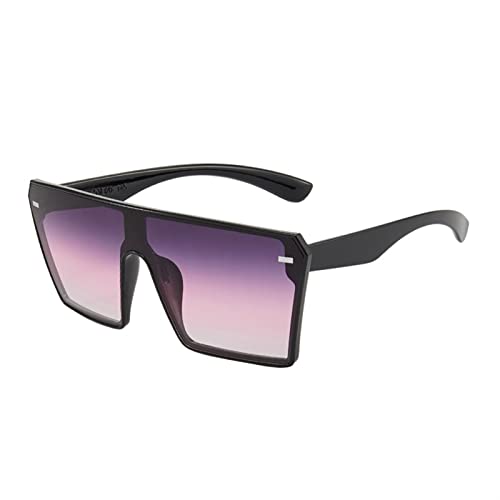 XINXIN Large Frame Square Men and Women Outdoor Sunglasses, Street Shooting Holiday Beach Glasses (Color : B, Size : Medium)