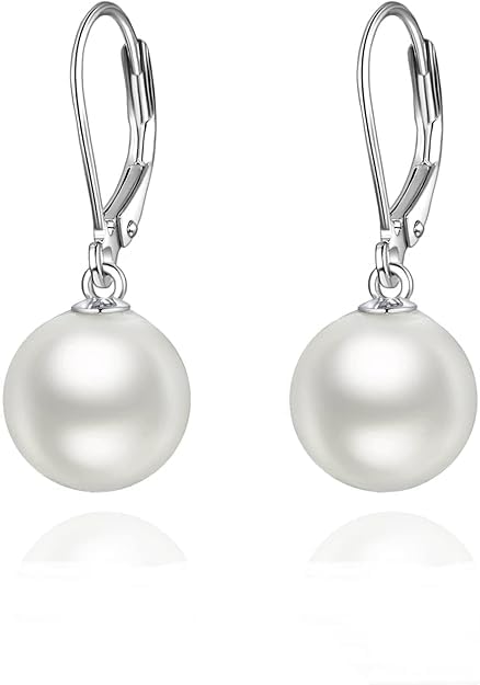 Elegant Faux Pearl Earrings for Women - Elegant 18K Gold & Silver Plated Moti Jewelry Collection | Fancy Studs, Dainty Drops & Long Dangle Pearls Earrings for Girls-image-42