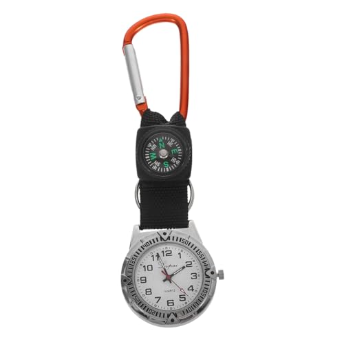 Mountaineering Nurse Watch with Compass and Carabiner Durable Alloy and