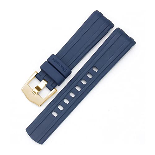 Bracelet silicone montre pour Omega Planet Ocean étanche avec boucle pin