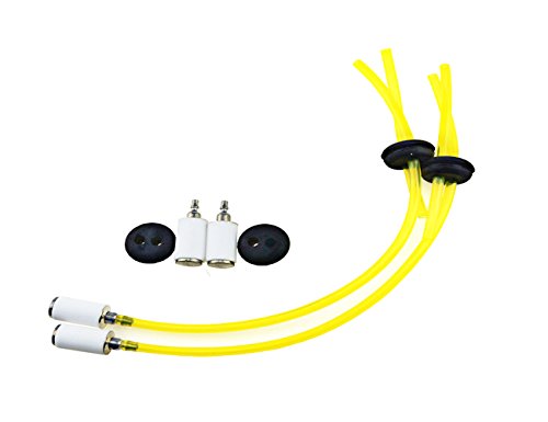 XLX Pack of Fuel Line Two Hole Grommet 2Pcs Fuel Filter Assembly for Earthquake Auger E43 MC43 3004105 300494 Lawnmower Chainsaw trimmer