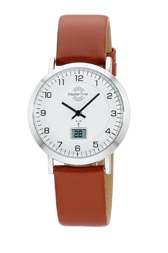Master Time Funk Quarz Damen Uhr Analog-Digital mit Leder Armband MTLS-10741-12L