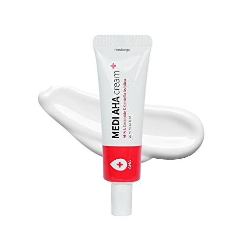 Mediorga Medi AHA Cream 25ml/84fl.oz - Allantoin, Ceramide, Shea Butter, Wart Removal, Wart Blemish Moles Cream