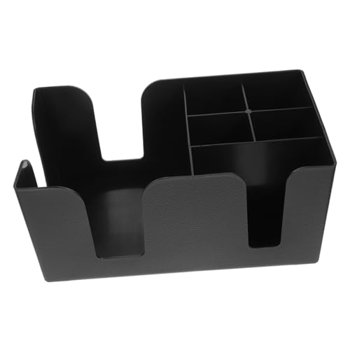 PRETYZOOM Minimalist Design Storage Box Bar Organizer for Cups Straws Sugar Packets Tea Bag Box Lid