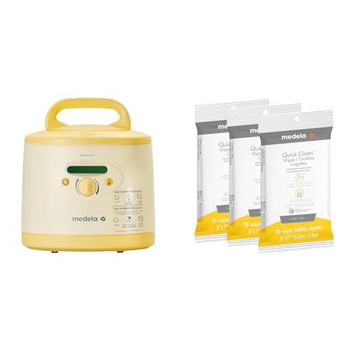 Medela Symphony Plus Hospital Grade Breast Pump Bundle with 90 Count Quick Clean Breast Pump Wipes