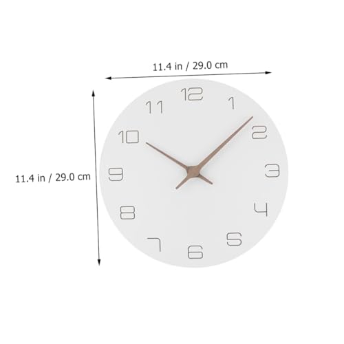 Horloge murale en bois decorative avec mecanisme silencieux pour maison - 3