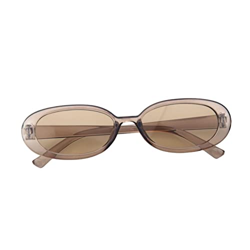 Image of Shiratori Women's Retro Oval Holiday Sunglasses Non-polarized UV400
