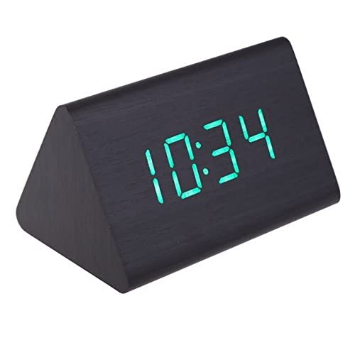 Buy WorldCare® wooden greenTriangle Voice Control Wooden Clock LED