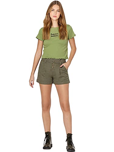 Image of ONLY Women's Cotton Round Neck Regular Fit T-Shirt