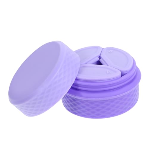 Healvian 1Juego Recipientes De Silicona Para Crema Vacíos De Viaje Para Lociones y Cosméticos Para Cuidado Facial y Corporal