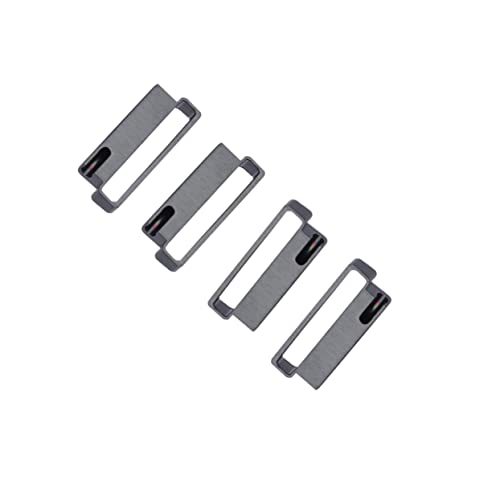 FONDOTIN 4pcs Watch Connector Metall Connector Loop Ring Watch Adapter Watch Loop Holder Screwdriver Watch Band Adapter Connector for Metal Strap Watch Clasp Watch Band 22mm Bracket Jewelry