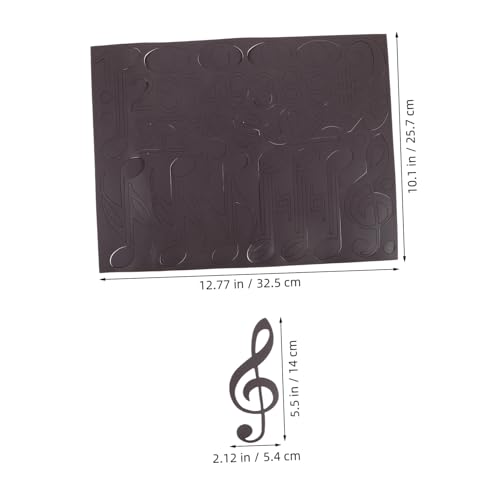 Imanes Musicales de Caucho Sintético Negro y Diseño Versátil 2